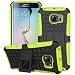 Produktbild S6 Edge Case, Kickstand Feature, Fits Samsung Galaxy S6Edge,DRUnKQUEEn [Drop Protection] [Shock Absorption] Rugged Hybrid Dual Layer Armor Defender Protective Case Cover