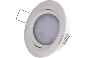 ‎PAULMANN Paulmann 93863 LED Einbauleuchte Coin flache Einbaustrahler Slim Deckenspot rund 6,8W Weiß Einbaulicht schwenkbar IP23 sprühwassergeschützt