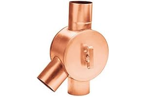 DACHRINNEN & ZUBEHÖR KUPFER Rainwater Hub Copper Links in Sizes 80 and 100 mm