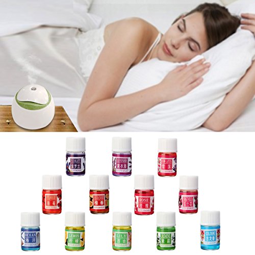Ätherisches Öl, LuckyFine Aromaöl Release Stress Angst und Beseitigung von Schlaflosigkeit und Kopfschmerzen 3 ml X 12 Set - 3