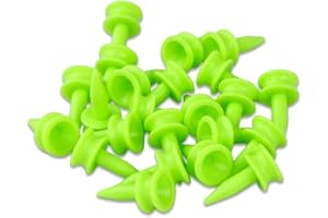 SHANBYE Golf Tees Kunststoff,100 PCS 25MM Kleine Grüne Golf-Tees Farbe Golf Üben für Golfer Golf Tees Kunststoff Castle Für Golf-Trainingsschläger Außerhalb des Rasens