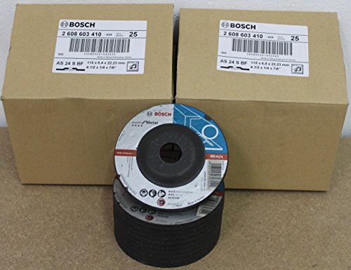 Bosch Schruppscheiben gekröpft, Standard für Metall, 115 mm, 22,23 mm, 6 mm, 50 Stück