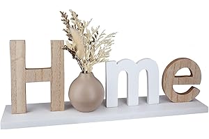 ‎GILDE GILDE 1x Deko Aufsteller Schriftzug Home aus Holz, 30 x 11x 6cm