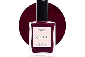 Manucurist - Green Prune - Deep Red Wine Nail Polish - Natural Classic Nail Polish 9-Free - Vegan and Plant-Based - Manicure & Nails Care - 15 ml