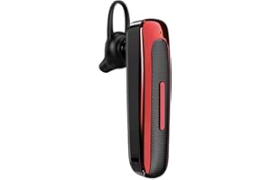 Risegun Casque Bluetooth Écouteurs Intra-Auriculaires sans Fil avec Réduction du Bruit Écouteur Étanches pour Conduite Bureau Affaires (Rouge)