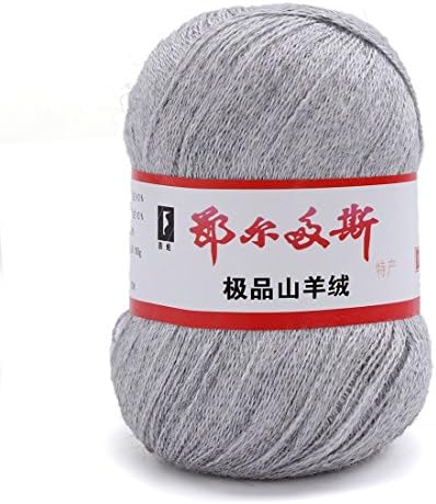 wool knitting yarn - ERDOS Generic 1 x luxurious Cashmere Reiner Mongolian cashmere wool knitting yarn 50g Light gray