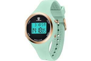 BEN NEVIS Reloj Digital para Niñas y Niños con Alarma, Luz LED Night Display, Cronómetro, Calendario, Indicador de Hora 12/24 Horas y Luz Deportiva con Correa de Silicona