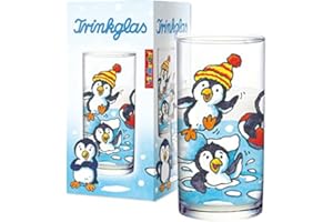 Lutz Mauder Verlag Kinder Trinkglas Pinguin