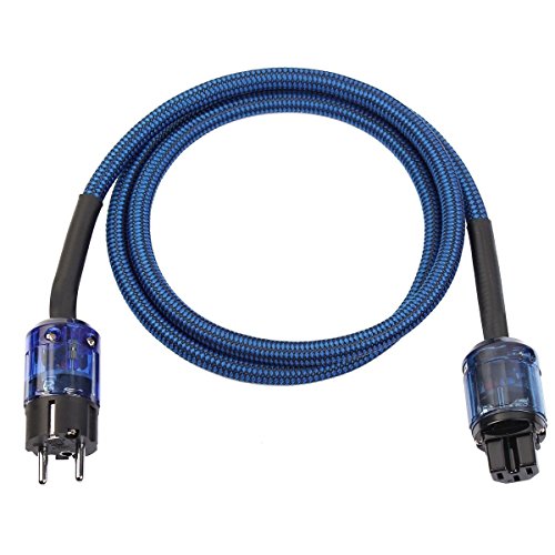 Power Cable HighEnd Cable de alimentación Cable de alimentación con enchufe para DVD de audio incorporados Amplificador 2 m