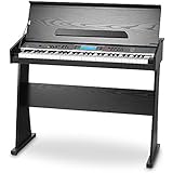 FunKey 24562 FunKey DP-61 II - Piano digital (madera, 61 teclas, 2 altavoces integrados, batería NiCAD), negro
