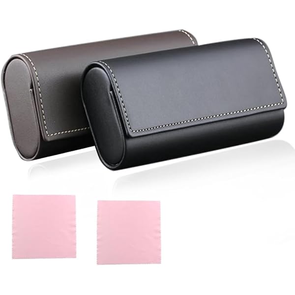 Custodia Per Occhiali Rigida Floreale - Set Da 2 Con Panni Di Pulizia, Per Donna E Uomo - Foto 8