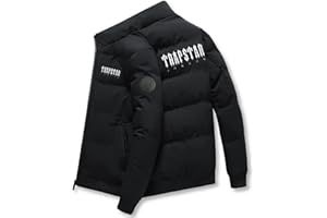 Dinint Hombre Trapstar Abrigo Parkas Invierno Abrigos para Hombre Trapstar London Chaqueta Zip Casual Jacket Winter Warm Jacket Outdoor