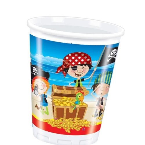 Kleine Piraten Kunststoffbecher 200 ml