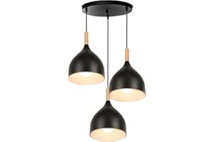 WOTTES Piastra Rotonda Lampadario A Sospensione, E27 Lampadario, Lampadari Moderni, Per Lampadario Camera Da Letto, Cucina, Soggiorno