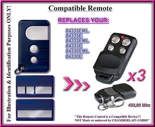 3 x Motorlift 84330EML, 84333EML, 843334EML, 84335EML-old Remote Control, 3 Channels 433.92 MHZ. 3 Transmitter High Quality Best Price.