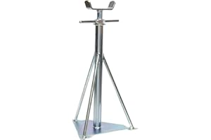Mystatic Large Axle Stand - Adjustable Stand for Leveling Static Caravans and Lodges - Caravan Support Stands - Caravan Stands for Car, Van, Camper or Other Vehicles - Size 14.5" - 18.5"