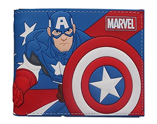 Cartera-Billetera-de-Capitan-Amrica-Marvel-Azul-Silicona Cartera-Billetera-de-Capitan-Amrica-Marvel-Azul-Silicona