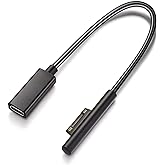 Sisyphy Cavo di ricarica in nylon intrecciato per Microsoft Surface Pro 7/6/5/4/3 Go3/2/1 laptop