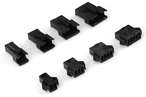 200PCS 2.54mm Pitch 2 3 4 5 Pin JST SM Connector Male Female Pin Housing JST Adapter Sortiment Kit