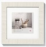 marco blanco 20x20 Marco De Madera Walther Home Marco de Fotos, Madera, Blanco Polar, 20 x 20 cm