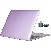 McStorey MacBook Air 13 İn&ccedil; Kılıf Lila Kristal Parlak Şeffaf Desenli Koruyucu Sert Kapak A2337 M1 2020 A2179 2020 A1932 2018-