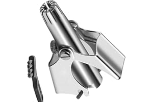 STOUCLA Tondeuse à poils nasaux - En acier inoxydable - Pour homme et femme - Mécanique - Lavable