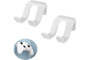 Joyzzz Game Controller Wall Mount, 2-Pack White Stable Mount Accessory, Game Controller Hanger, Game Storage Rack Suitable for Most Models