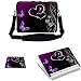 Produktbild Notebook-Hülle mit verstecktem Griff und verstellbarem Schulterriemen, für Notebooks bis zu 15,6 Zoll (39,6 cm), mit passendem Skin-Aufkleber und Mauspad,  - Butterfly Heart Design, 15,6 Zoll (39.6 cm)