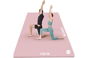 ‎RYTMAT RYTMAT Yogamatte XXL 200x130cm Fitnessmatte 20mm/15mm/10mm Dick NBR Gymnastikmatte Extra Groß Breit Sportmatte Trainingsmatte für Heim-Fitness Yoga, Eltern-Kind-Aktivitäten, Senioren-Fitness