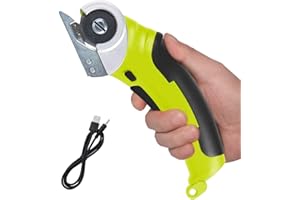 XPJBKC Electric Scissors, Cordless Electric Scissors, 240RPM Rechargeable Electric Scissor for Cutting Fabric, Handheld Electric Scissor for Cutting Cardboard, Cardboard Cutter Electric