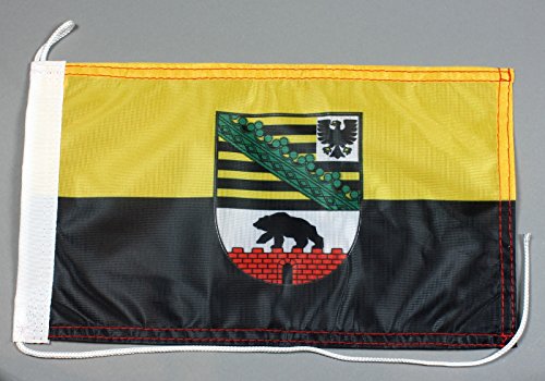 Bootsflagge Sachsen Anhalt 20 x 30 cm in Profiqualität Flagge Motorradflagge Bootsflagge Sachsen Anhalt 20 x 30 cm in Profiqualität Flagge Motorradflagge