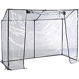 Fácil y rápida de montar.  Plásticos para invernadero de PVC 200 x 77 x 150 cm, invernadero estable con tubos de metal