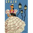 1970s Vintage Spanish Seville Spring Festival A3 Poster Reprint – Wall Art