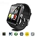 Produktbild Bluetooth Smart Watch Uhr für Android & iOS Smartphones, Joymixx U8 Smartwatch Fitness Tracker Intelligente Armbanduhr mit Schrittzähler / Remote Fotografie / Stoppuhr für Herren Damen, Smart Gesundheit Armbanduhr für Apple iPhone 6 / 6S / 6Plus / 6S Plus / 5S / SE, Samsung Note3 / Note4 / Note5 / S7 / S6 / S5 / S4, Sony, HTC, Huawei (Schwarz)