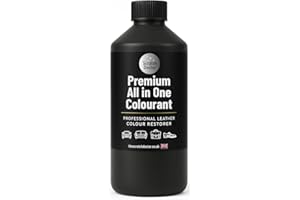 THE SCRATCH DOCTOR Scratch Doctor All in One Leather Colourant Self Seal Leather Dye Repair Paint for Furniture, Sofas, Car Seats (Black, 250ml)