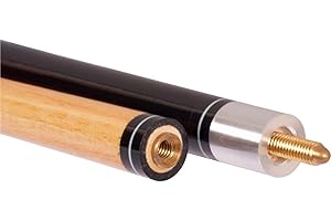 BUFFALO Casino-Taco de Billar (145 cm, Punta M-8, 12 mm) Piscina KEU, Negro, 1