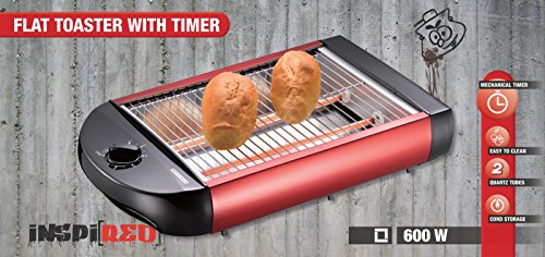 Melissa Flachtoaster Brötchentoaster flacher Toastautomat Tischröster ROT 16140124 - 3