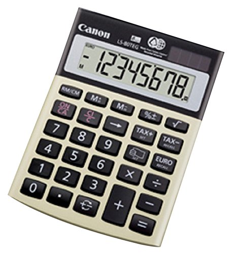 Canon LS-80TEG Calculatrice      8 chiffres avec Conversion de devises en Euro