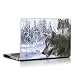 Produktbild Notebook Skin Laptop Skin Netbook Design Aufkleber Premium Qualität Cover Schutzfolie Sticker Folie Individuell auf Maß von 10 bis 17 Zoll Laptops - Schnee Wolf