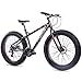 Produktbild CHRISSON 26 Zoll Fatbike Mountainbike Fahrrad - Fat ONE - Hardtail Fat Tyre Mountain Bike - MTB mit 4.0 fette Reifen und 24 Gang Shimano Schaltung und Zwei Scheibenbremsen
