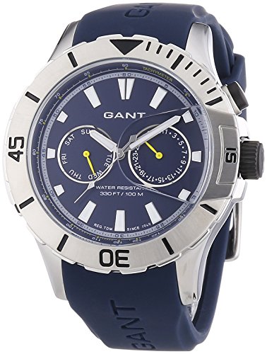 GANT Herren-Armbanduhr XL BOSTON Multi Analog Quarz Silikon W70623
