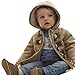 Milanao Baby Infant Toddler Boys Winter Horn Button Hooded Coat Outerwear Jacket 1-6T