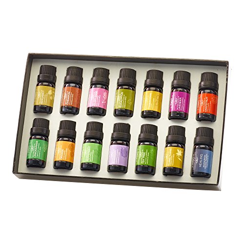 Top 14 LUXUS 100 % Pure Aromatherapie Ätherische Öle Top 14 Set (10 ml), zur therapeutischen Anwendung + KOSTENLOSES Rezept-Heft - 5