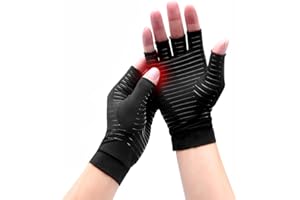 Hotcakes Copper Compression Gloves Therapy - Copper Infused Arthritis Gloves For Women And Men Offer Hand Support For Carpal Tunnel, Raynauds and Provide Arthritis Pain Relief For Hand (M)