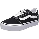 Vans Ward Platform Sneaker, Patchwork Light Blue, 36 EU