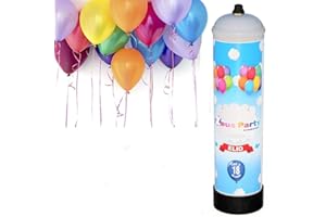 Zeus Party Elio per palloncini - Kit Bombola gas elio 0,95 lt che gonfia fino a 18 palloncini NON INCLUSI per feste e party di ogni genere