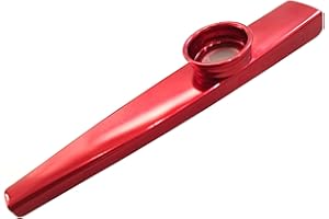 EAPEY Kazoo Instrument 3 Membranes Aluminum Alloy Kazoos Party Gift Instrumental Accompaniment-Red