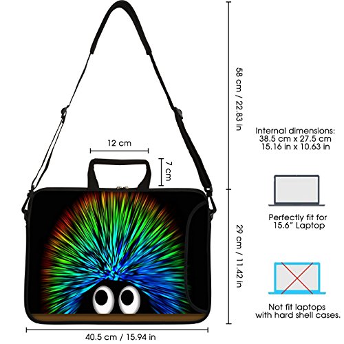 Sidorenko 15-15 6 Zoll Laptoptasche   Laptop Umh  ngetasche  Stilvolle Designer - Computer - Notebook-Schultertasche aus Neopren Schmutz- und Wasserab