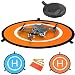Produktbild 30 "/ 75cm Durchmesser wasserdicht Fast-Fold RC Helikopter Landeplatz Helipad 2 Seiten für RC Drohne Hubschrauber DJI Mavic Pro, Phantom 2/3/4/4 Pro, Inspire 2/1, 3DR Solo, Papagei, Antel Robotic, Syma, Hubsan , Heiliger Stein, UDI, Blau und Orange