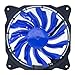 Produktbild EASYDIY PWM 120mm blau LED Silent Fan für PC-Gehäuse, CPU-Kühler und Radiatoren Flüsterleise Hohe Airflow Computer Case Fan, Twin Pack
